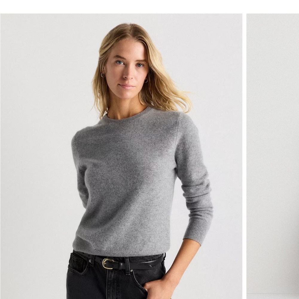 Quince Mongolian Cashmere Crew Neck Sweater - Picture 2 of 7